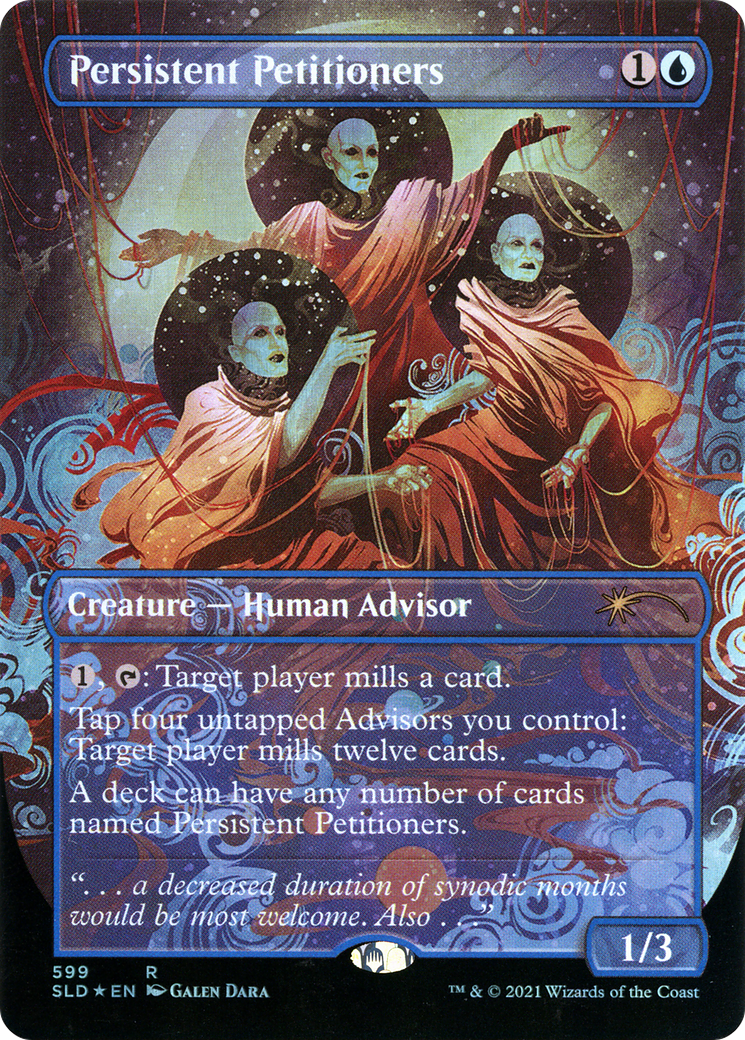 Persistent Petitioners (SLD-599) [Secret Lair] Drop (Borderless) Foil MTG Single Wizards of the Coast