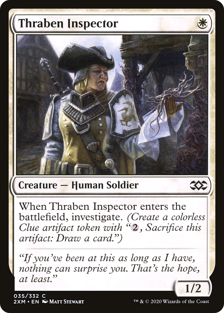 Thraben Inspector (2XM-035) [Double Masters] Foil MTG Single Wizards of the Coast