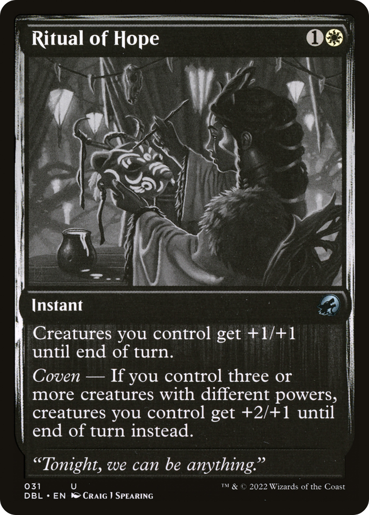 Ritual of Hope (DBL-031) [Innistrad: Double Feature] Foil MTG Single Wizards of the Coast