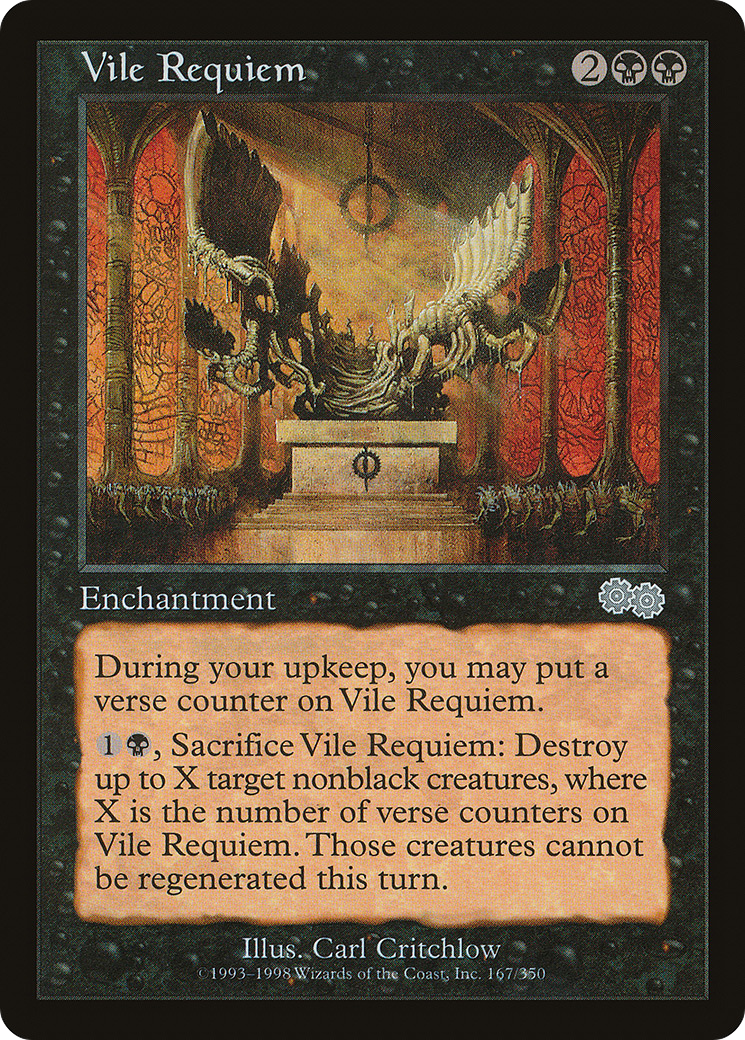 Vile Requiem (USG-167) [Urza's Saga] MTG Single Wizards of the Coast