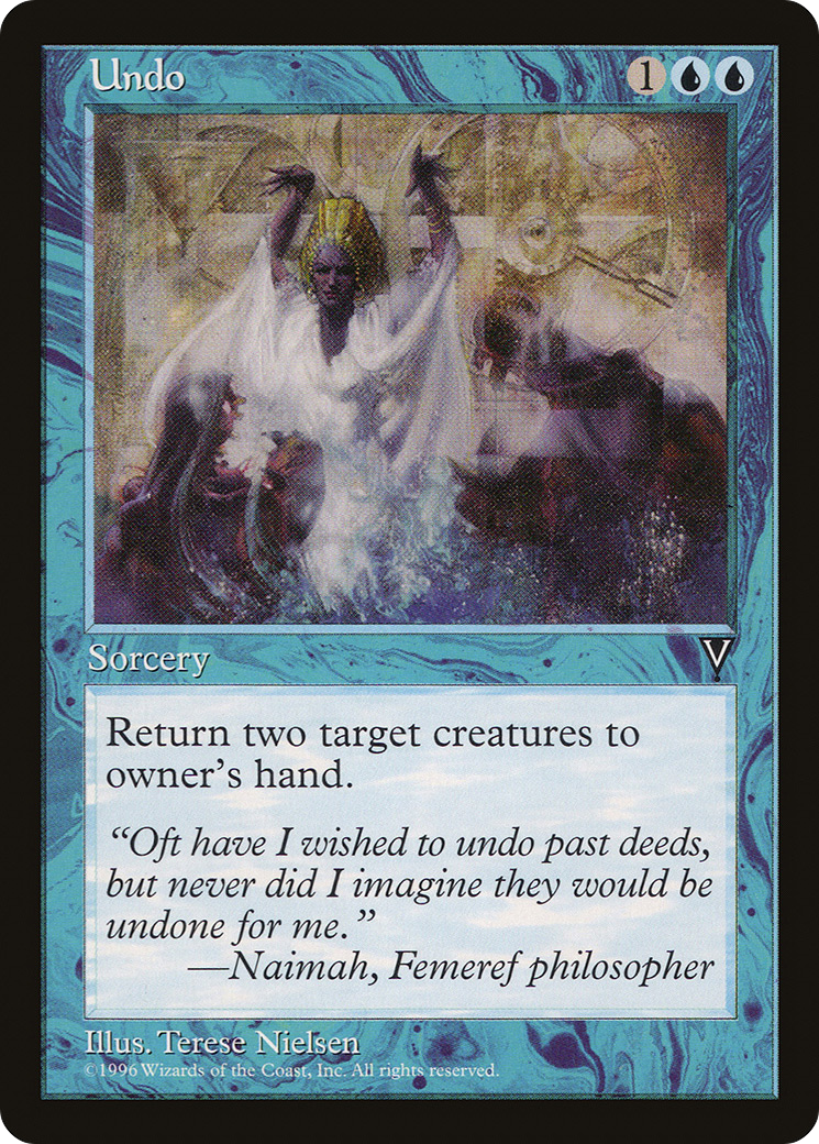 Undo (VIS-047) [Visions] MTG Single Wizards of the Coast