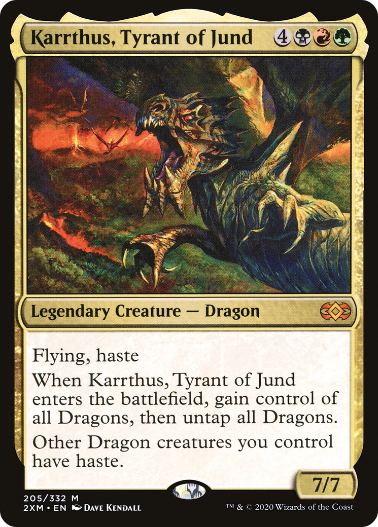 Karrthus, Tyrant of Jund (2XM-205) [Double Masters] Foil MTG Single Wizards of the Coast