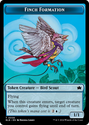 Rabbit // Finch Formation Double-Sided Token [Tokens] Bloomburrow Tokens MTG Single Magic: The Gathering