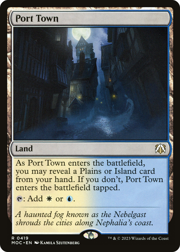 Port Town (MOC-419) [March of the Machine Commander] MTG Single Wizards of the Coast
