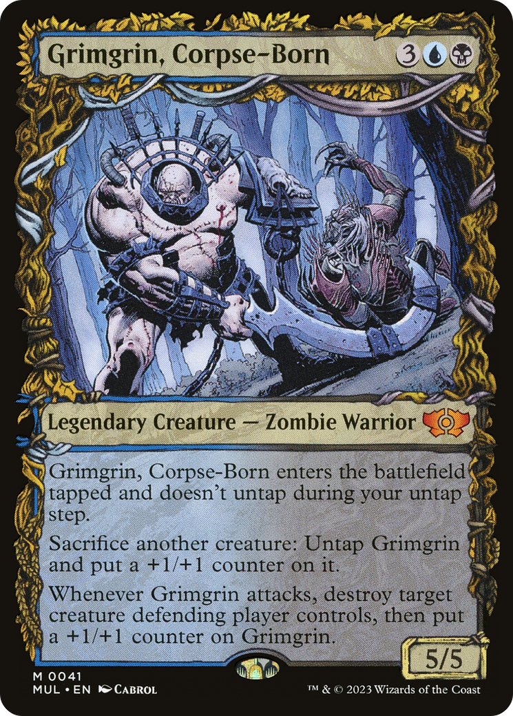 Grimgrin, Corpse-Born (MUL-041) [Multiverse Legends] (Showcase) MTG Single Wizards of the Coast