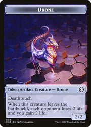 Phyrexian Mite (012) // Drone Double-Sided Token [Tokens] Phyrexia: All Will Be One Tokens MTG Single Magic: The Gathering