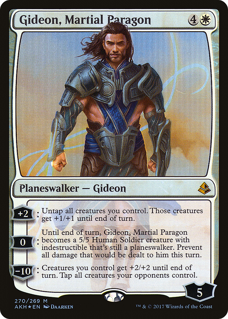 Gideon, Martial Paragon (AKH-270) [Amonkhet] Foil MTG Single Wizards of the Coast