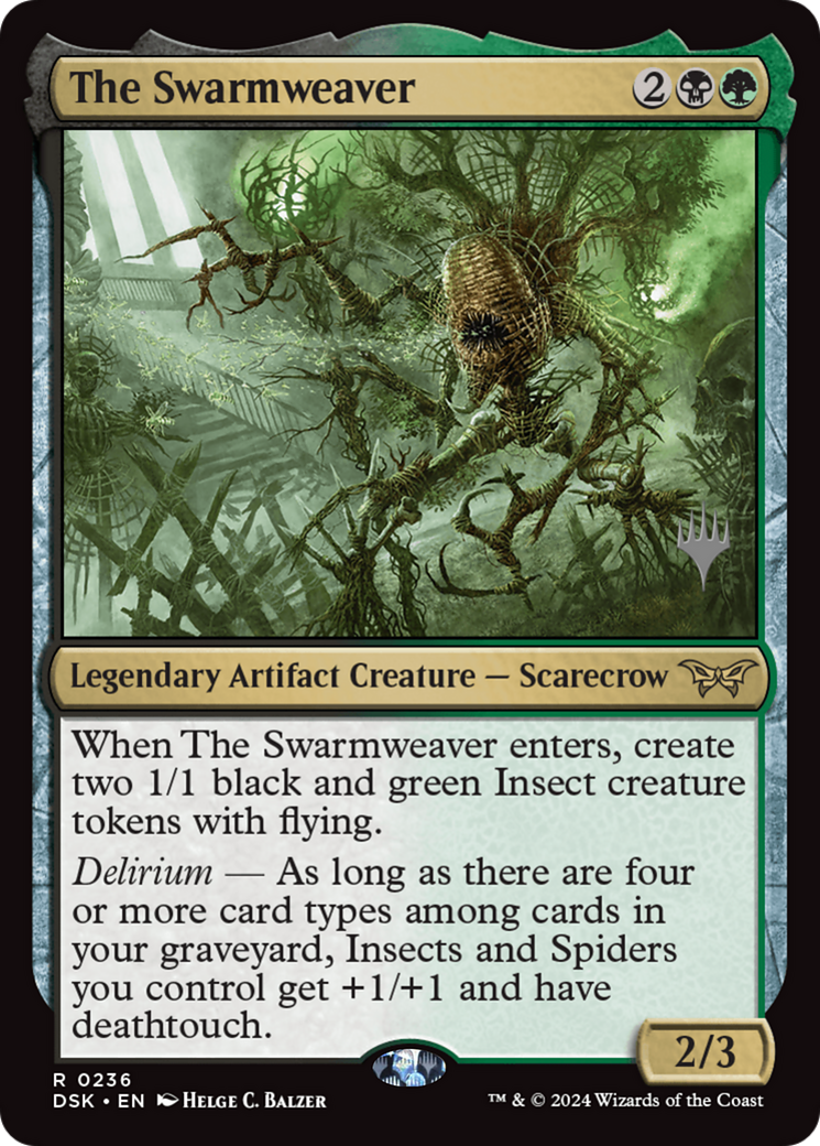 The Swarmweaver (0236) (PPDSK-236) [Duskmourn: House of Horror Promos] Foil MTG Single Wizards of the Coast