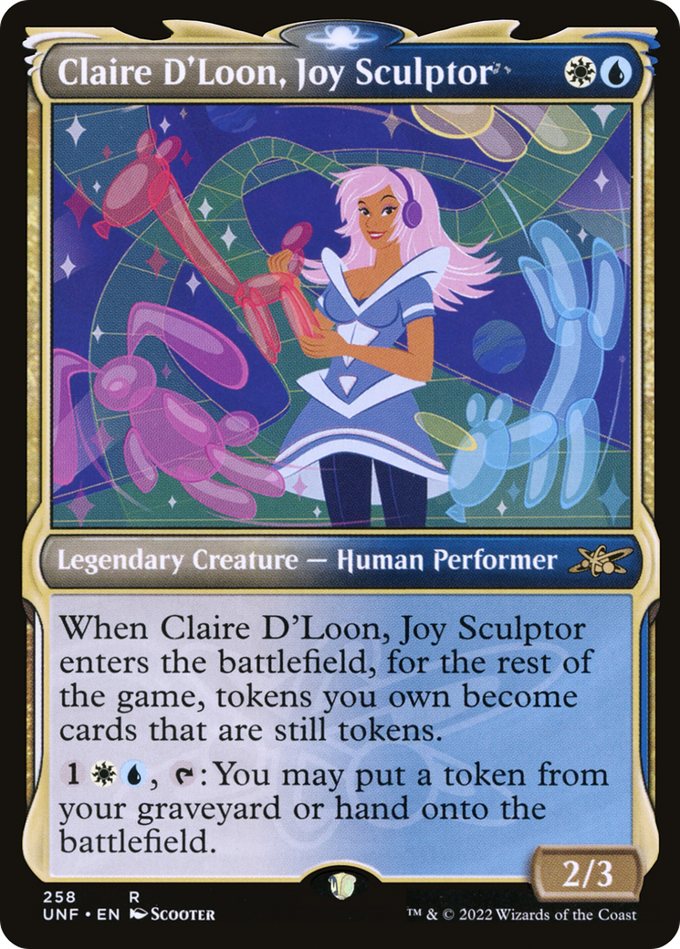 Claire D'Loon, Joy Sculptor (UNF-258) [Unfinity] (Showcase) MTG Single Wizards of the Coast
