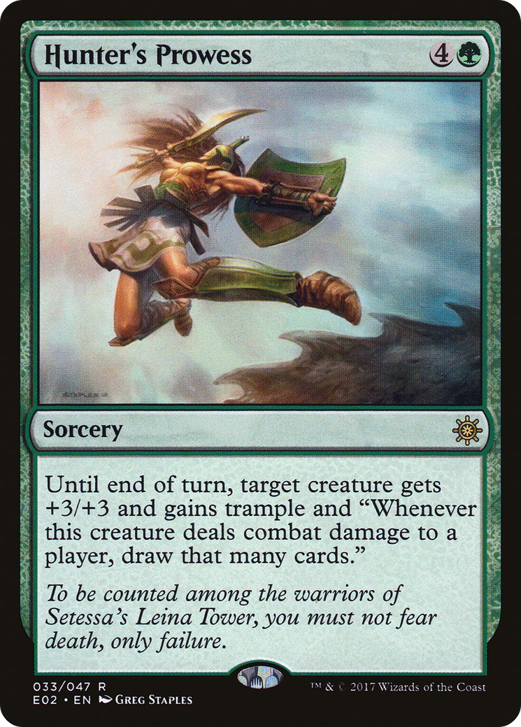Hunter's Prowess (E02-033) [Misc] Explorers of Ixalan MTG Single Wizards of the Coast