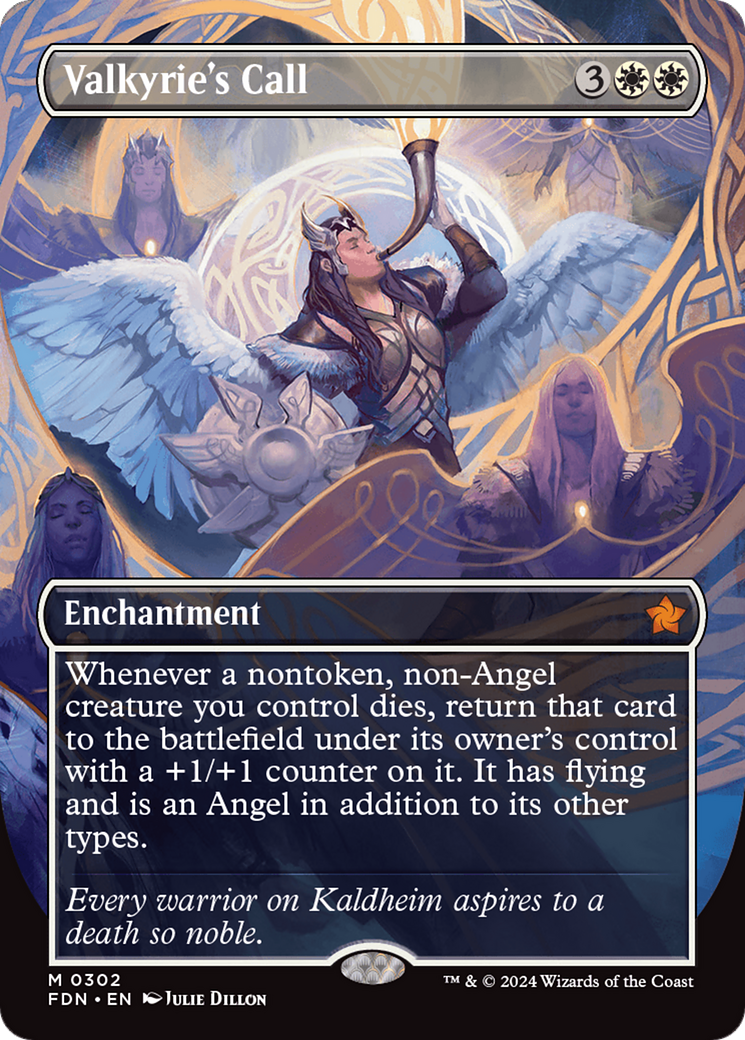 Valkyrie's Call (FDN-302) [Foundations] (Borderless) MTG Single Wizards of the Coast