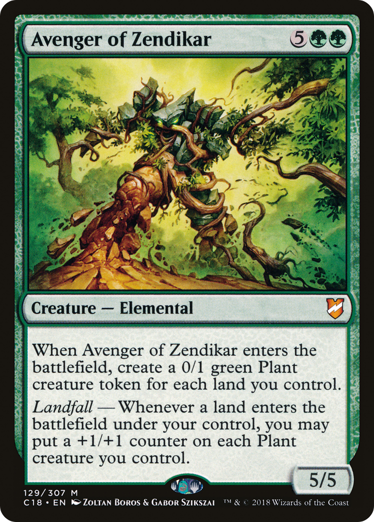 Avenger of Zendikar (C18-129) [Commander 2018] MTG Single Wizards of the Coast