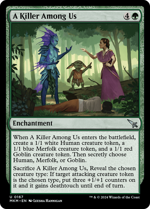 A Killer Among Us (MKM-167) [Murders at Karlov Manor] Foil MTG Single Wizards of the Coast