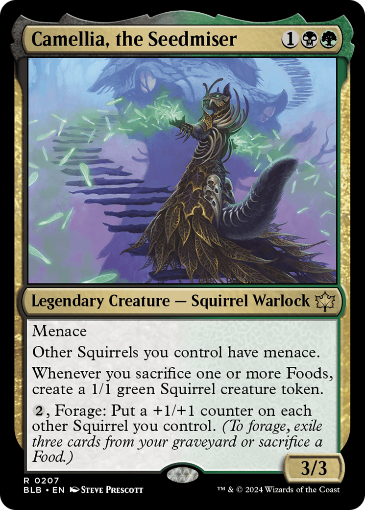 Camellia, the Seedmiser (BLB-207) [Bloomburrow] Foil MTG Single Wizards of the Coast