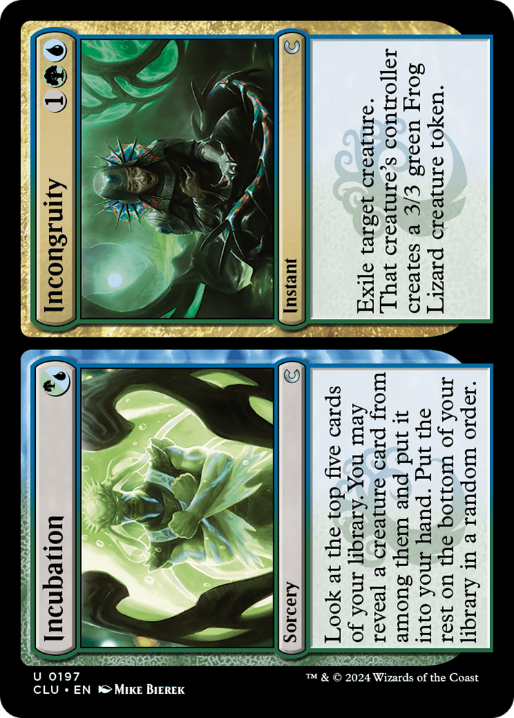 Incubation // Incongruity (CLU-197) [Ravnica: Clue Edition] MTG Single Wizards of the Coast