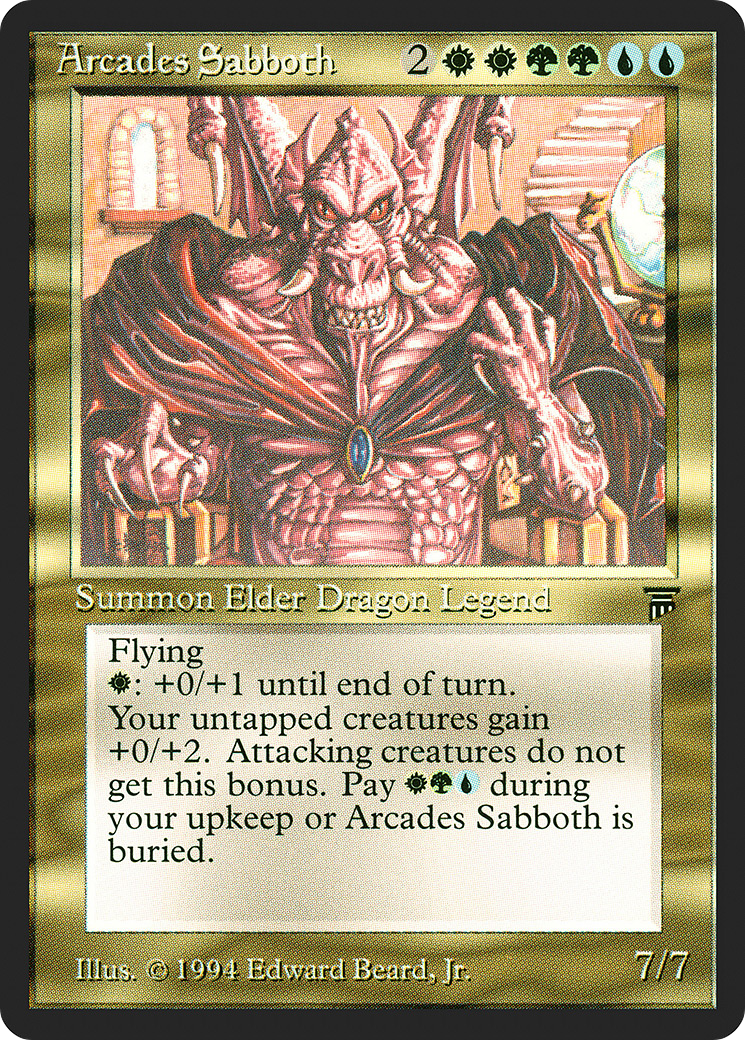 Arcades Sabboth (LEG-) [Oldschool] Legends MTG Single Wizards of the Coast