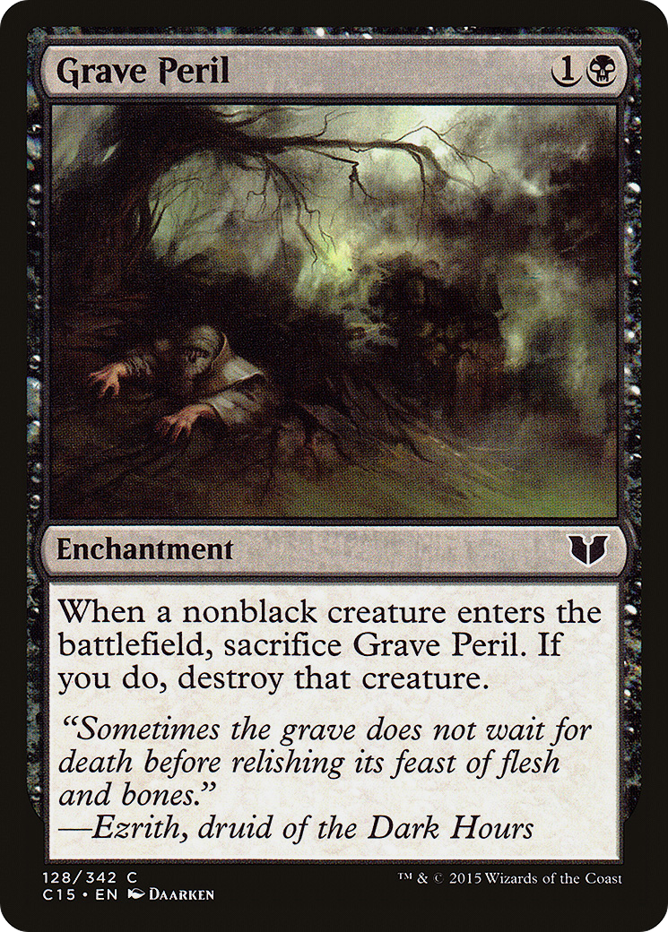 Grave Peril (C15-128) [Commander 2015] MTG Single Wizards of the Coast