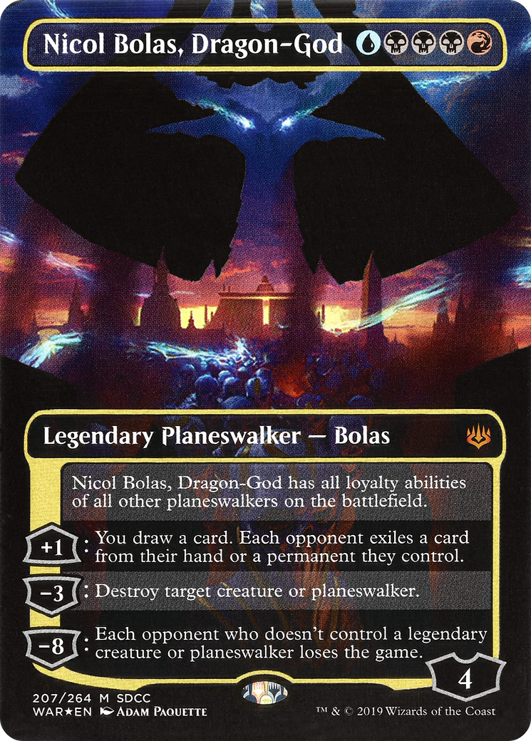 Nicol Bolas, Dragon-God (SDCC 2019 Exclusive) (MEDIA-207) [Misc] San Diego Comic-Con 2019 (Borderless) MTG Single Wizards of the Coast