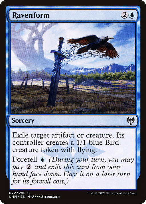 Ravenform (KHM-072) [Kaldheim] MTG Single Wizards of the Coast