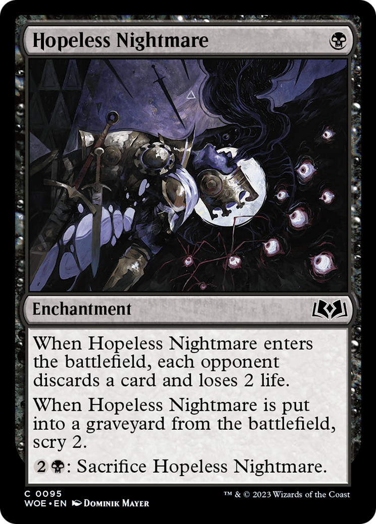 Hopeless Nightmare (WOE-095) [Wilds of Eldraine] MTG Single Wizards of the Coast