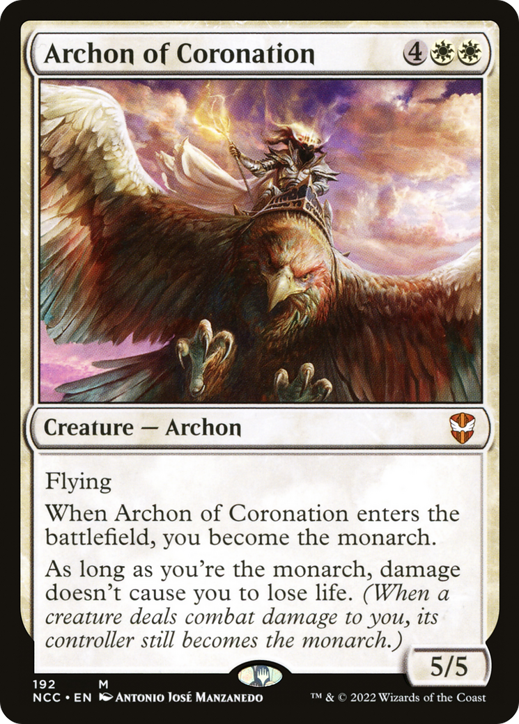 Archon of Coronation (NCC-192) [New Capenna Commander] MTG Single Wizards of the Coast