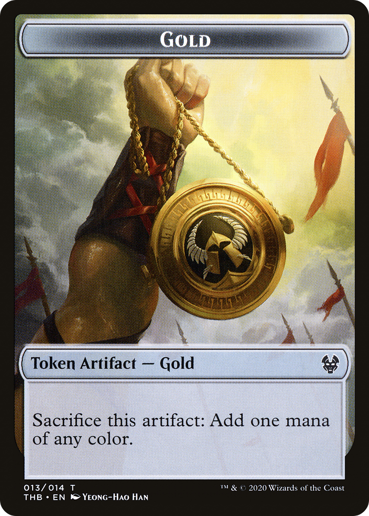 Gold (THB-013) [Tokens] Theros Beyond Death Tokens MTG Single Wizards of the Coast
