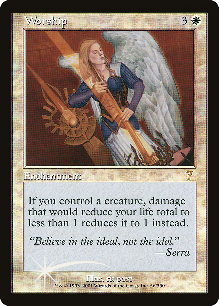 Worship (7ED-056) [7th Edition] MTG Single Wizards of the Coast