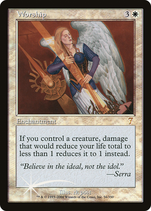 Worship (7ED-056) [7th Edition] MTG Single Wizards of the Coast