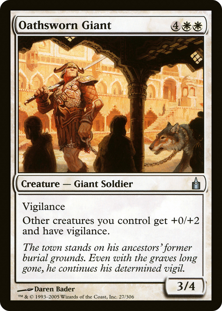 Oathsworn Giant (RAV-027) [Ravnica: City of Guilds] MTG Single Wizards of the Coast