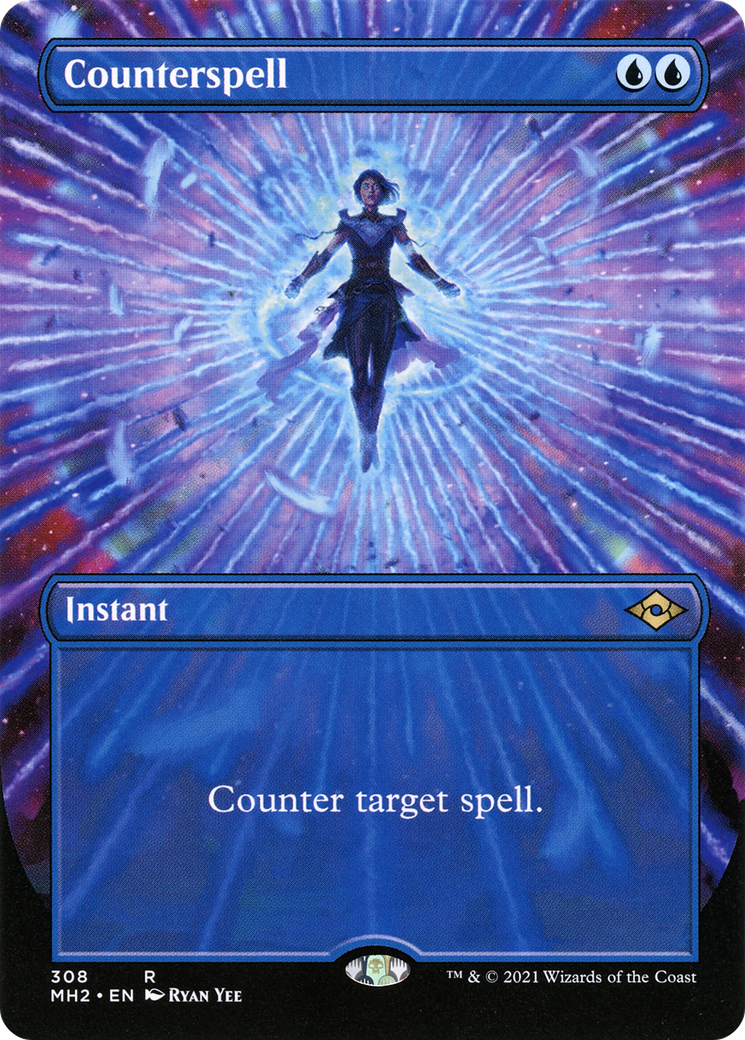 Counterspell (MH2-308) [Modern Horizons 2] (Borderless) MTG Single Wizards of the Coast