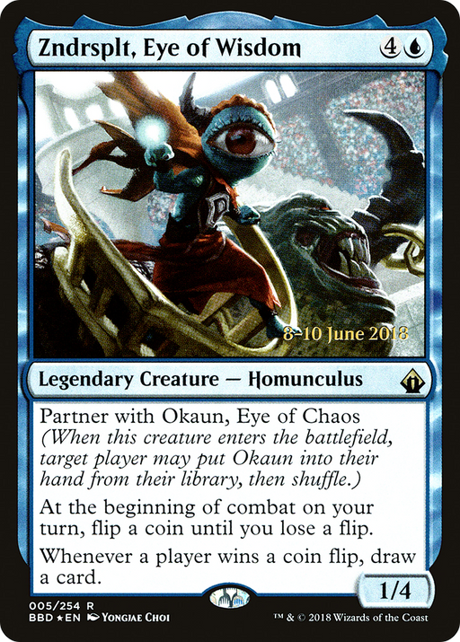Zndrsplt, Eye of Wisdom (LARP-005) [Battlebond Promos] Foil MTG Single Wizards of the Coast