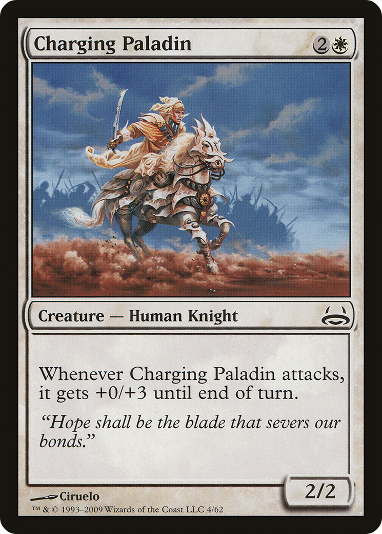 Charging Paladin (DDC-004) [Misc] Duel Decks: Divine vs. Demonic MTG Single Wizards of the Coast