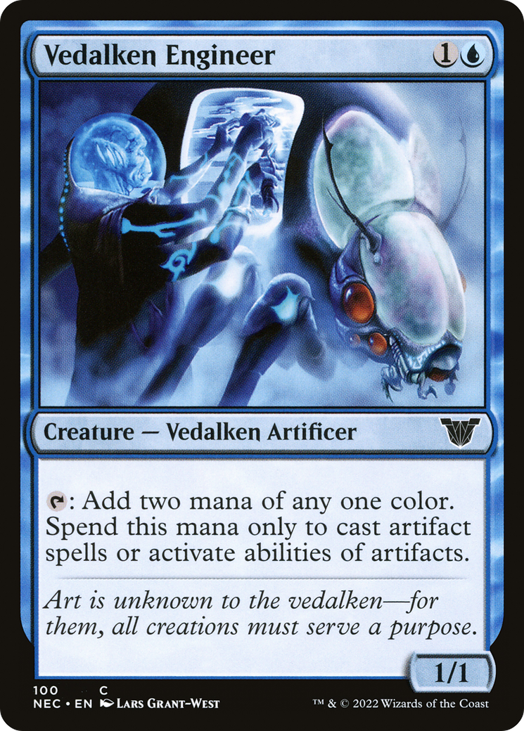 Vedalken Engineer (NEC-100) [Neon Dynasty Commander] MTG Single Wizards of the Coast
