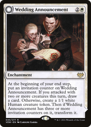 Wedding Announcement (VOW-045) [Innistrad: Crimson Vow] Foil MTG Single Wizards of the Coast