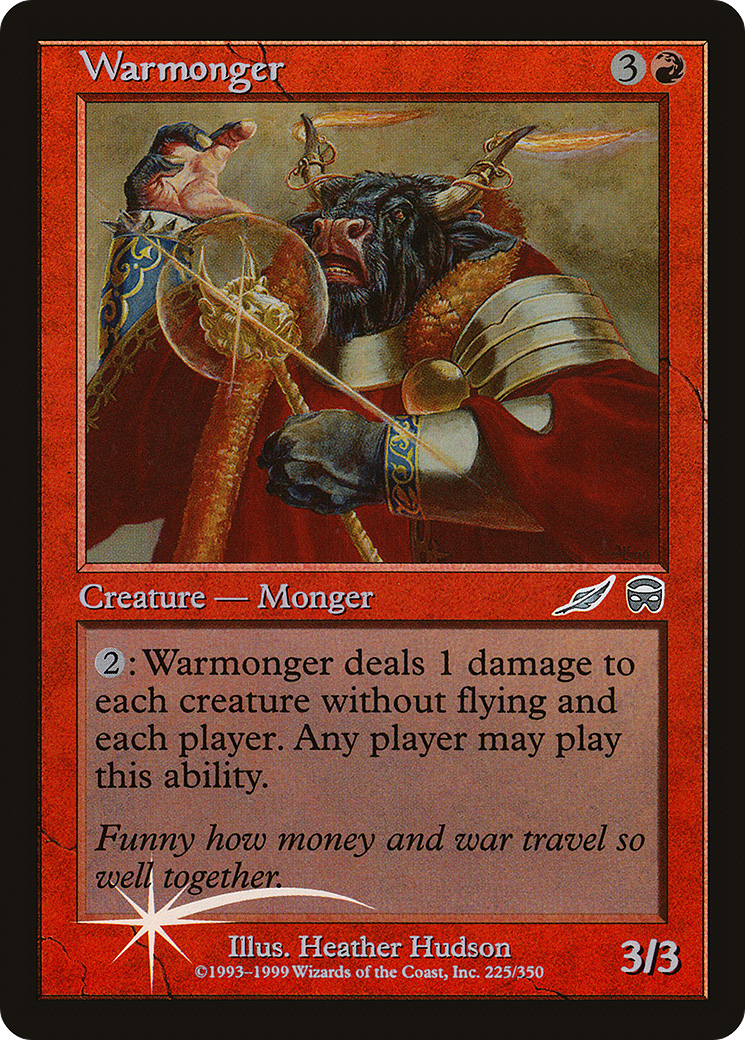 Warmonger (MEDIA-1999-2) [Misc] Media and Collaboration Promos Foil MTG Single Wizards of the Coast