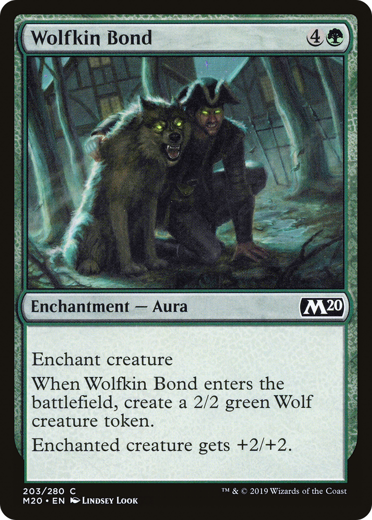 Wolfkin Bond (M20-203) [Core Set 2020] MTG Single Wizards of the Coast