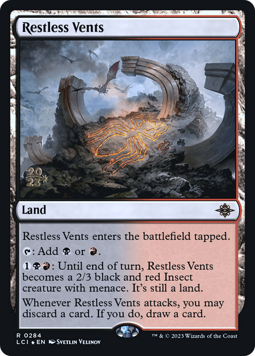 Restless Vents (PRE-284) [The Lost Caverns of Ixalan Promos] Foil MTG Single Wizards of the Coast