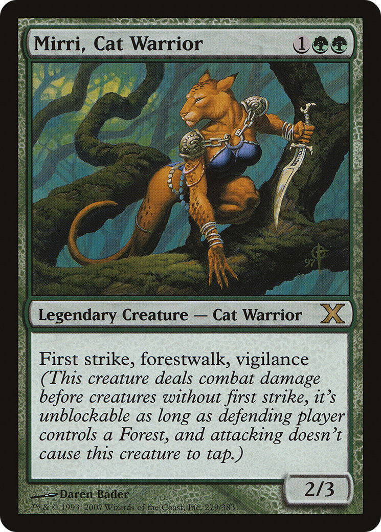 Mirri, Cat Warrior (10E-279) [Tenth Edition] MTG Single Wizards of the Coast