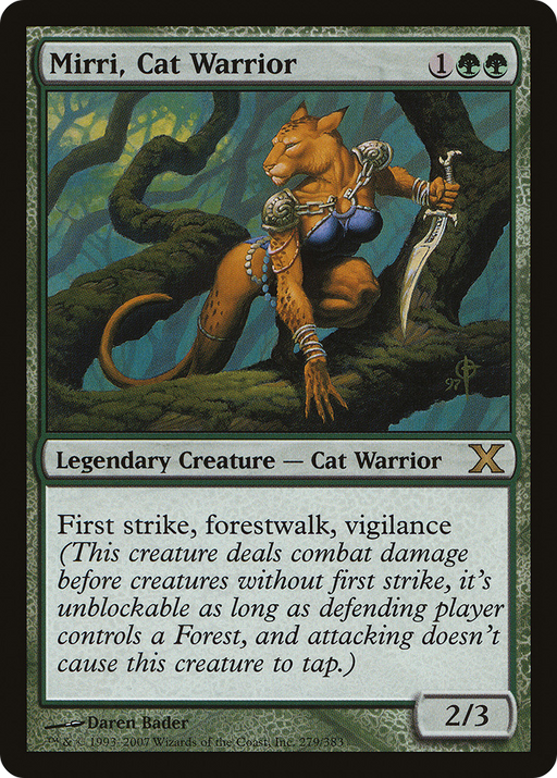 Mirri, Cat Warrior (10E-279) [Tenth Edition] MTG Single Wizards of the Coast