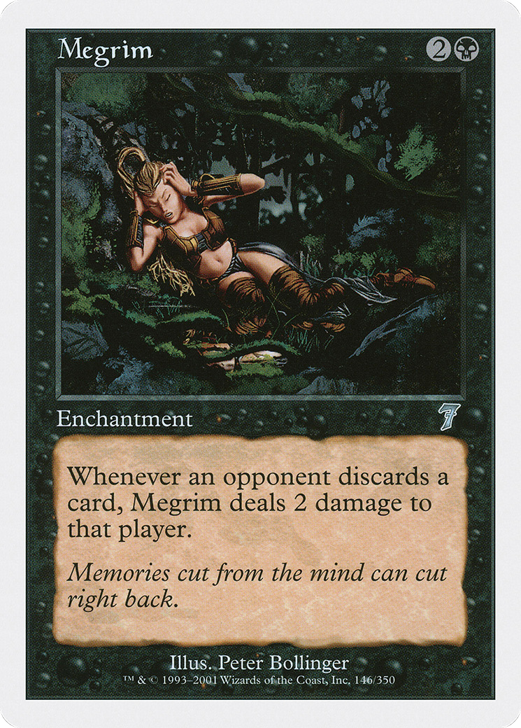 Megrim (7ED-146) [7th Edition] Foil MTG Single Wizards of the Coast
