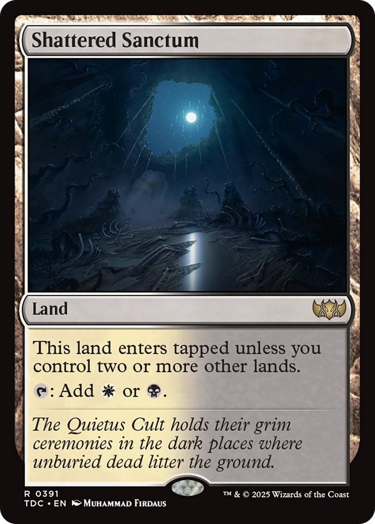 Shattered Sanctum (TDC-391) [Commander: Tarkir: Dragonstorm] MTG Single Wizards of the Coast
