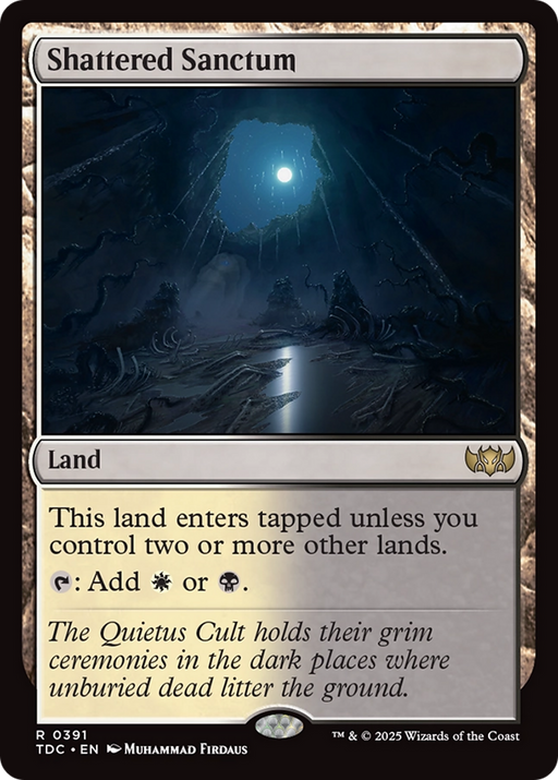 Shattered Sanctum (TDC-391) [Commander: Tarkir: Dragonstorm] MTG Single Wizards of the Coast