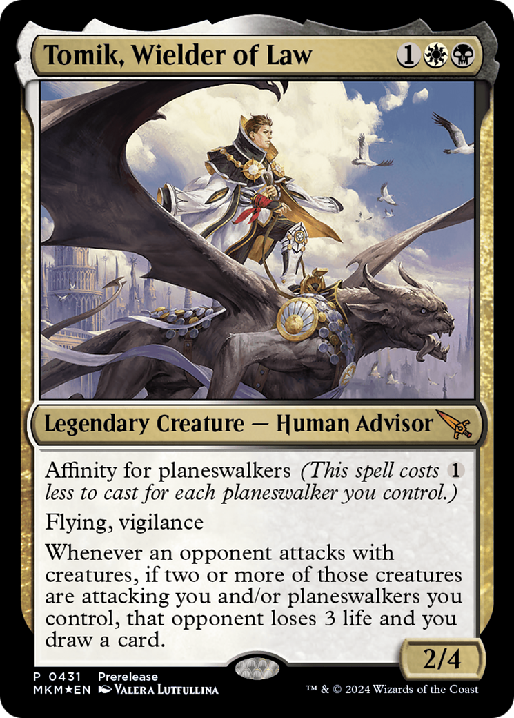 Tomik, Wielder of Law (PRE-431) [Murders at Karlov Manor] Foil MTG Single Wizards of the Coast