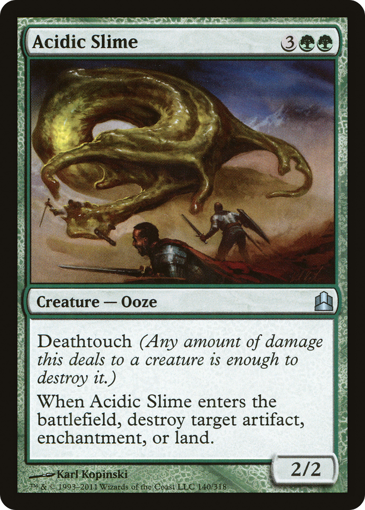 Acidic Slime (CMD-140) [Commander 2011] MTG Single Wizards of the Coast