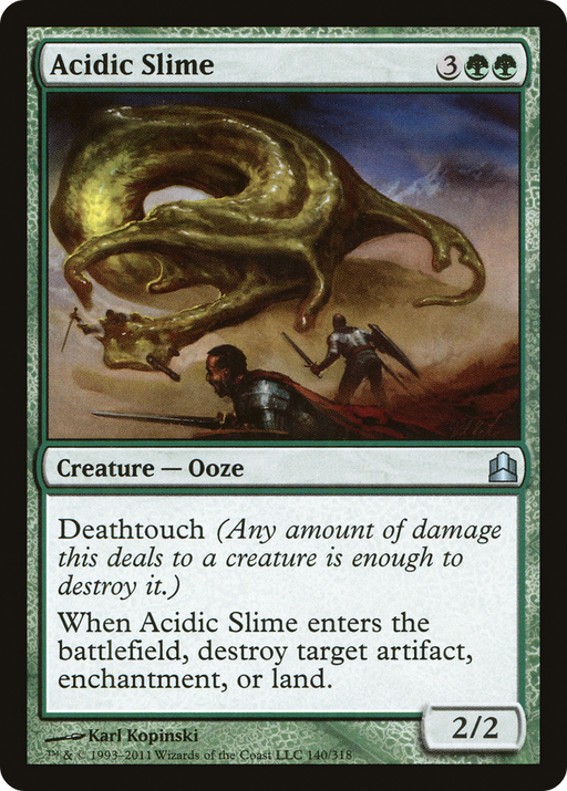 Acidic Slime (CMD-140) [Commander 2011] MTG Single Wizards of the Coast