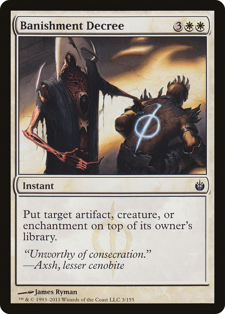 Banishment Decree (MBS-003) [Mirrodin Besieged] Foil MTG Single Wizards of the Coast