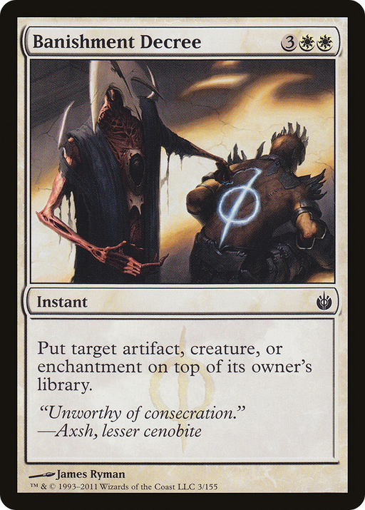 Banishment Decree (MBS-003) [Mirrodin Besieged] Foil MTG Single Wizards of the Coast