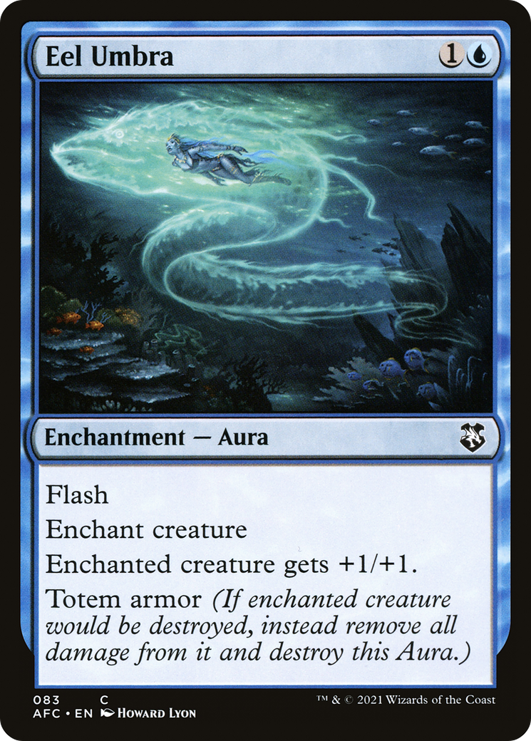 Eel Umbra (AFC-083) [Forgotten Realms Commander] MTG Single Wizards of the Coast