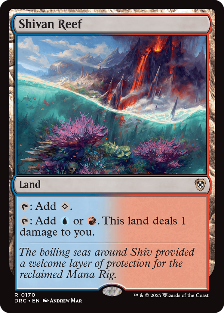 Shivan Reef (DRC-170) [Commander: Aetherdrift] MTG Single Wizards of the Coast