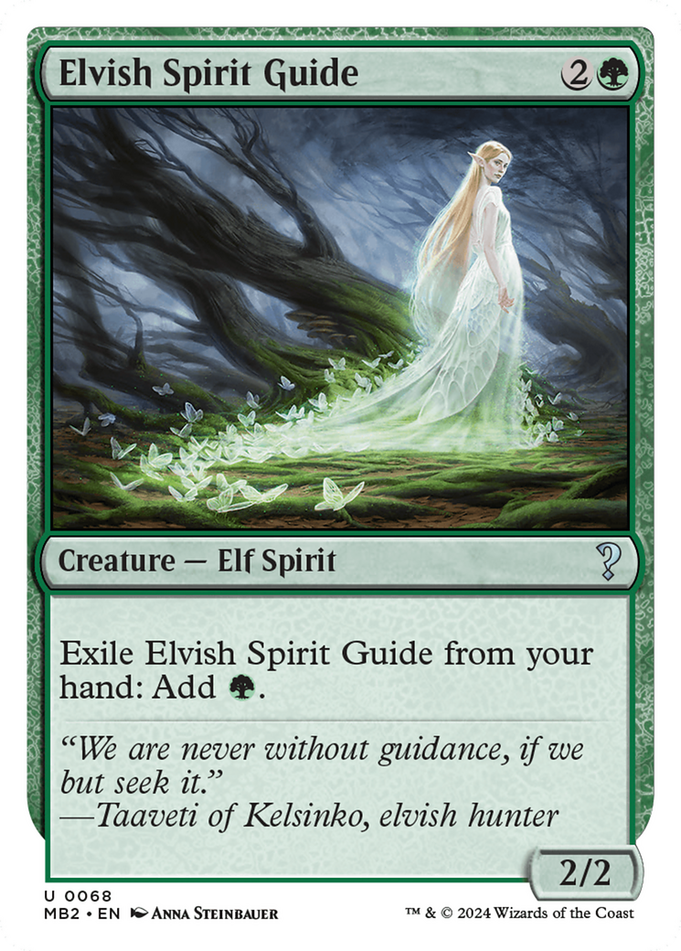 Elvish Spirit Guide (White Border) (MB2-068) [Mystery Booster] Mystery Booster 2 MTG Single Wizards of the Coast